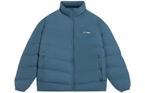 Li Ning Training Series Zip Closure Down Jacket Men's Blue