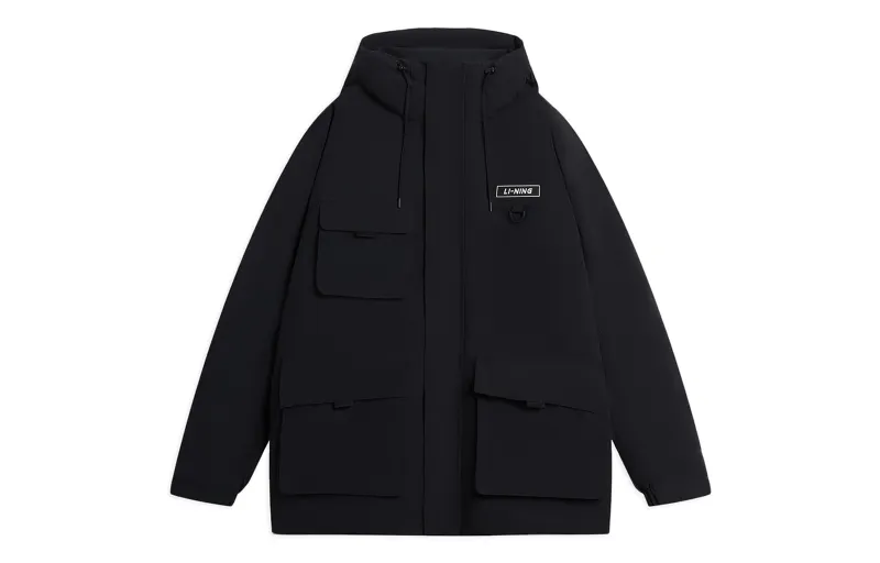 Li Ning Sports Life Collection Down Jacket Men's Black