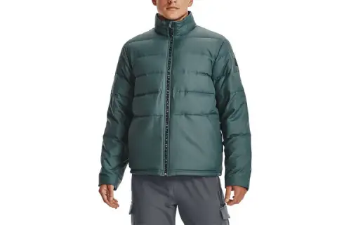 Under Armour Solid Color Stand Collar Down Jacket Men's Blue
