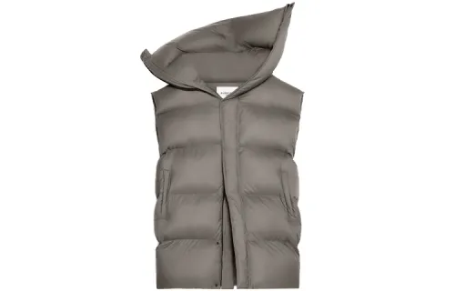 Balenciaga Down Vests Unisex Brown Stand Collar Moderate