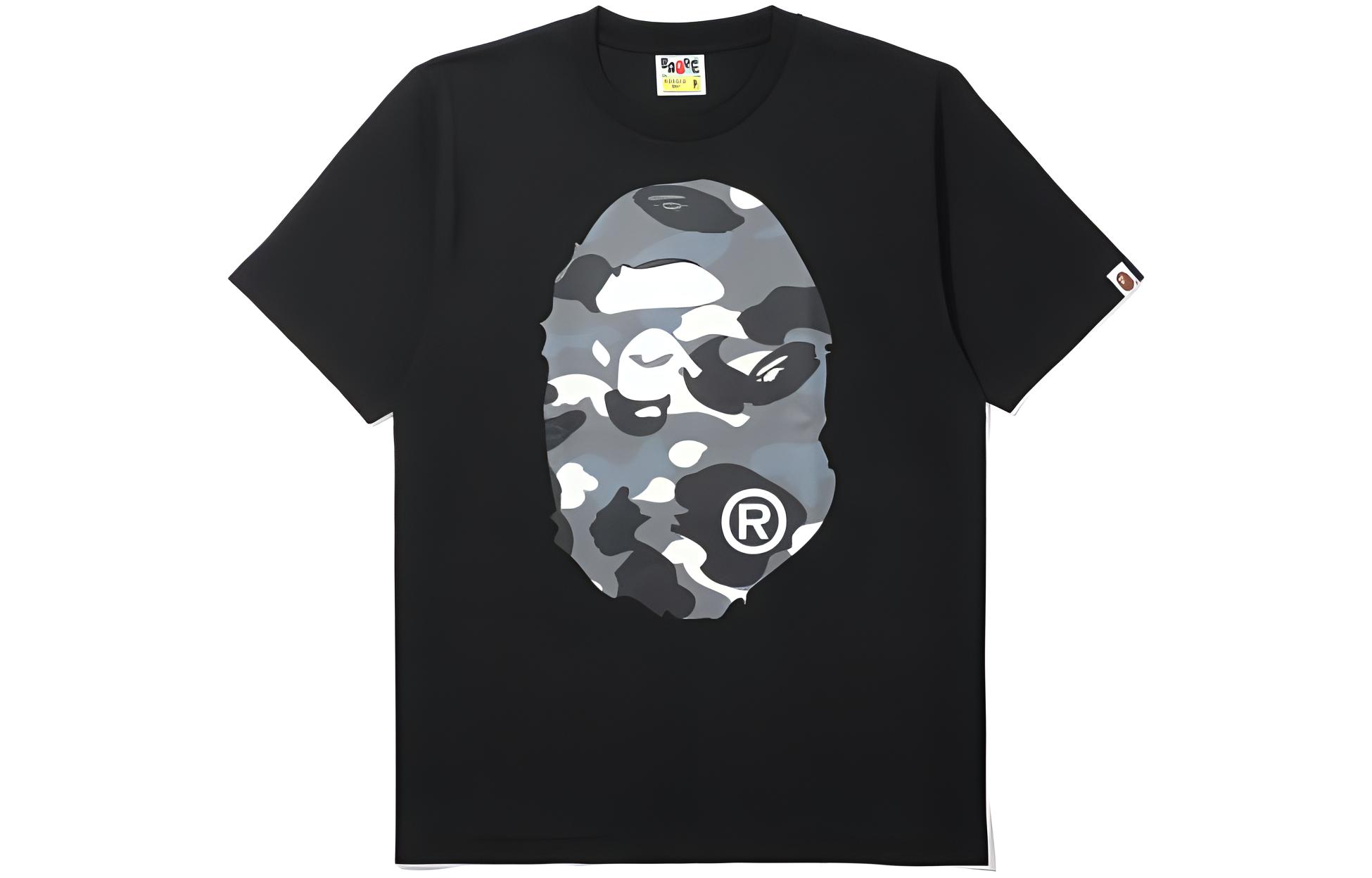 Мужская футболка A BATHING APE City Camo (черный камуфляж)