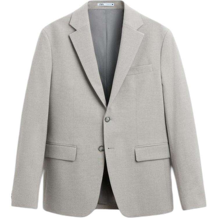 ZARA Business Suits Men's Beige Moderate Business Suit