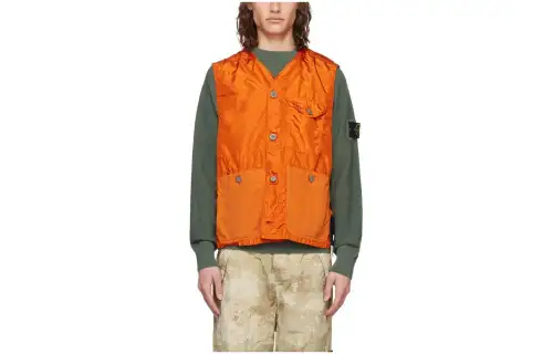 STONE ISLAND Vest Unisex Orange