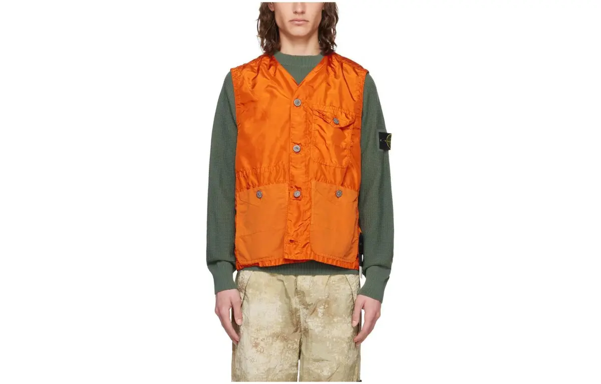 STONE ISLAND Vest Unisex Orange