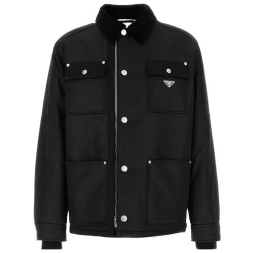 PRADA Jackets & Coats Men's Black