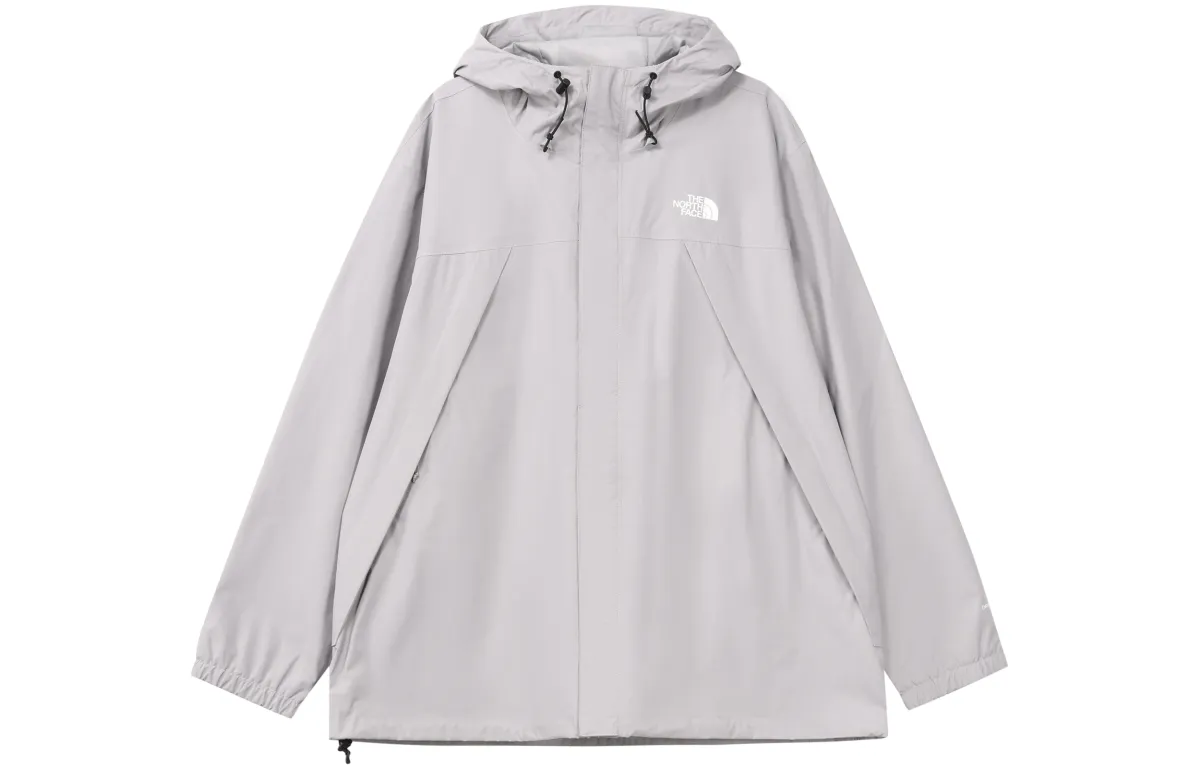 THE NORTH FACE Antora Outdoor Hiking Waterproof And Windproof Windbreaker Jacket Men's Light Gray