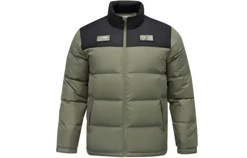 Li Ning Sports Fashion Collection Down Jackets Men's Jasper Stand Collar Moderate