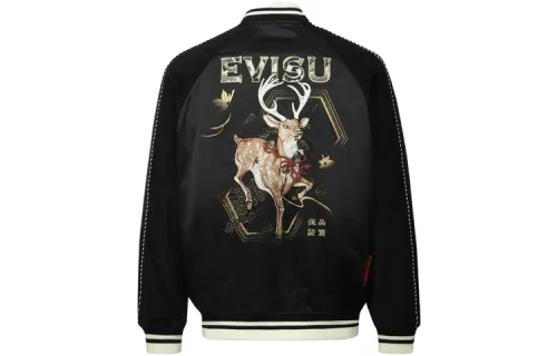 EVISU Jackets Men's Crew Neck Moderate Pilot