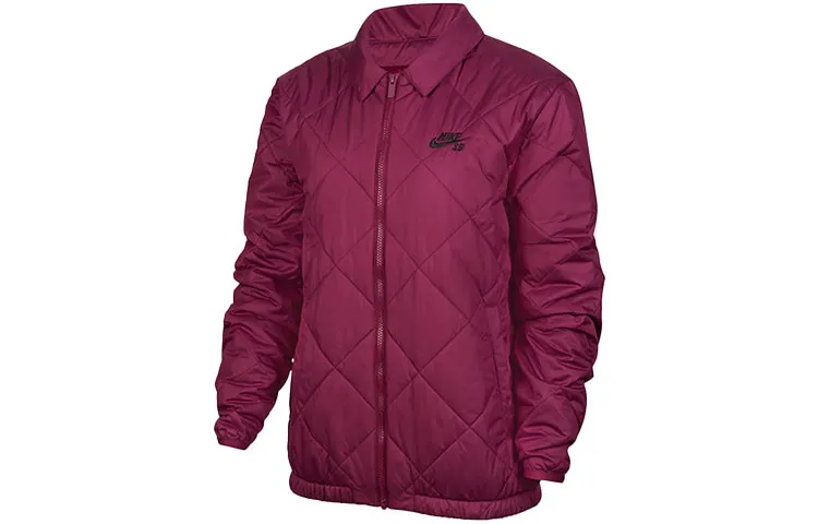 Nike Puffer Jacket Winter Unisex Burgundy