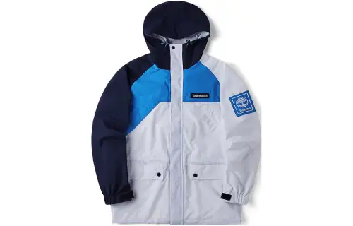 Timberland Windbreaker Jacket Men's Blue White