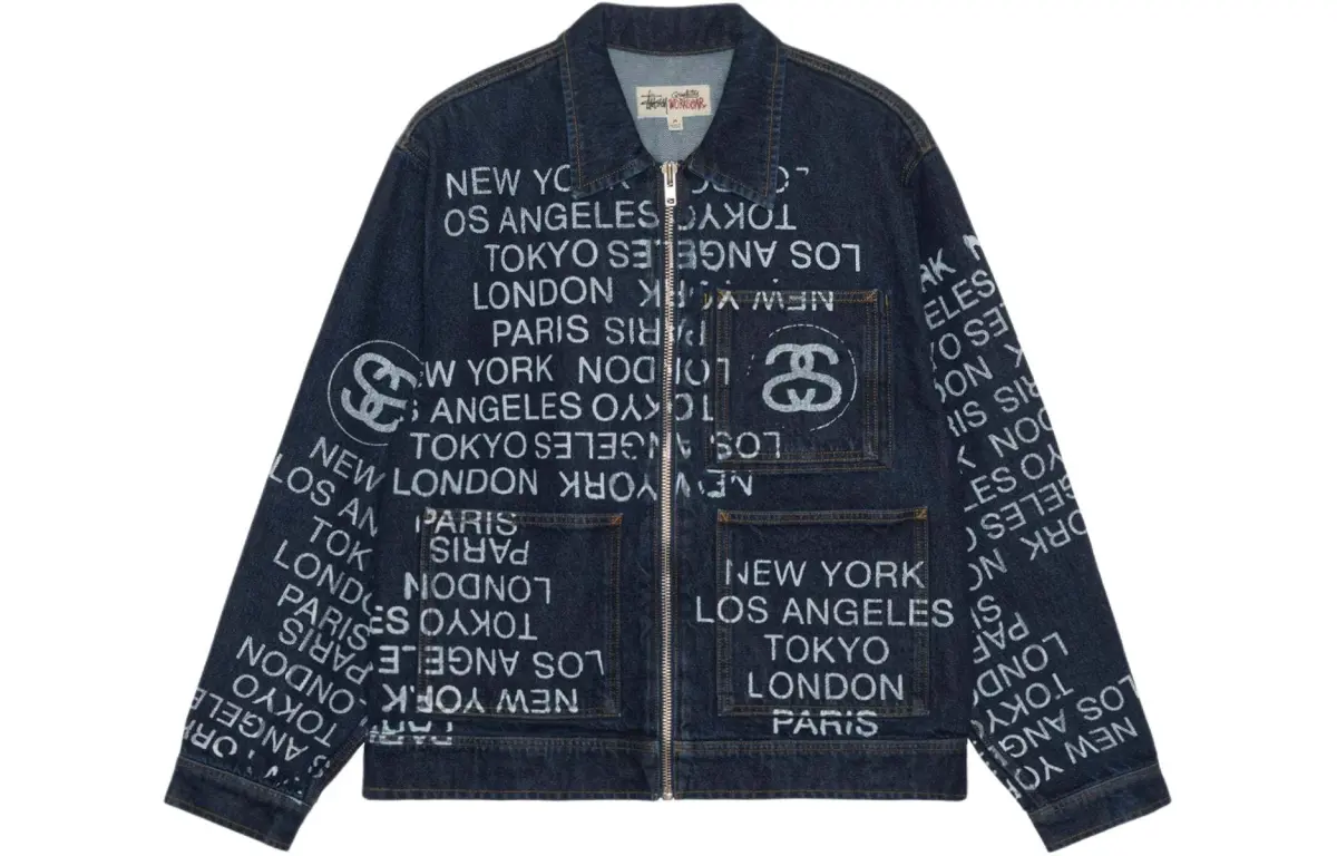 Stussy Zip Work Denim City Link Jacket