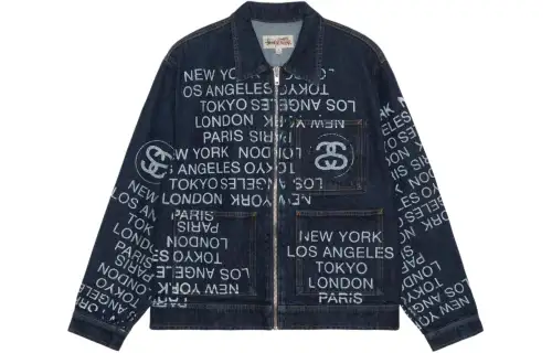 Stussy Zip Work Denim City Link Jacket