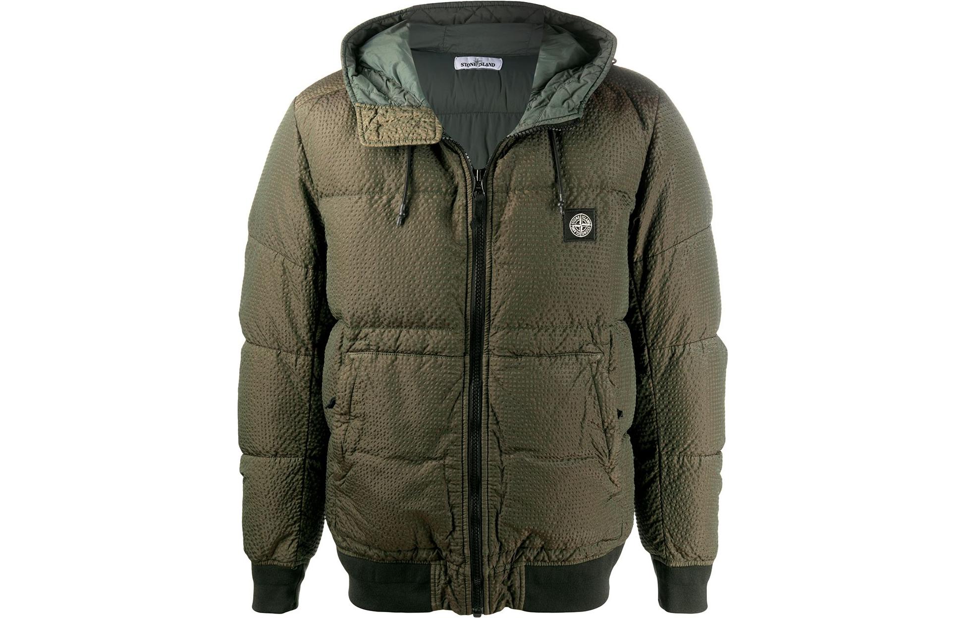 STONE ISLAND FW22 Down Jacket Unisex Army Green