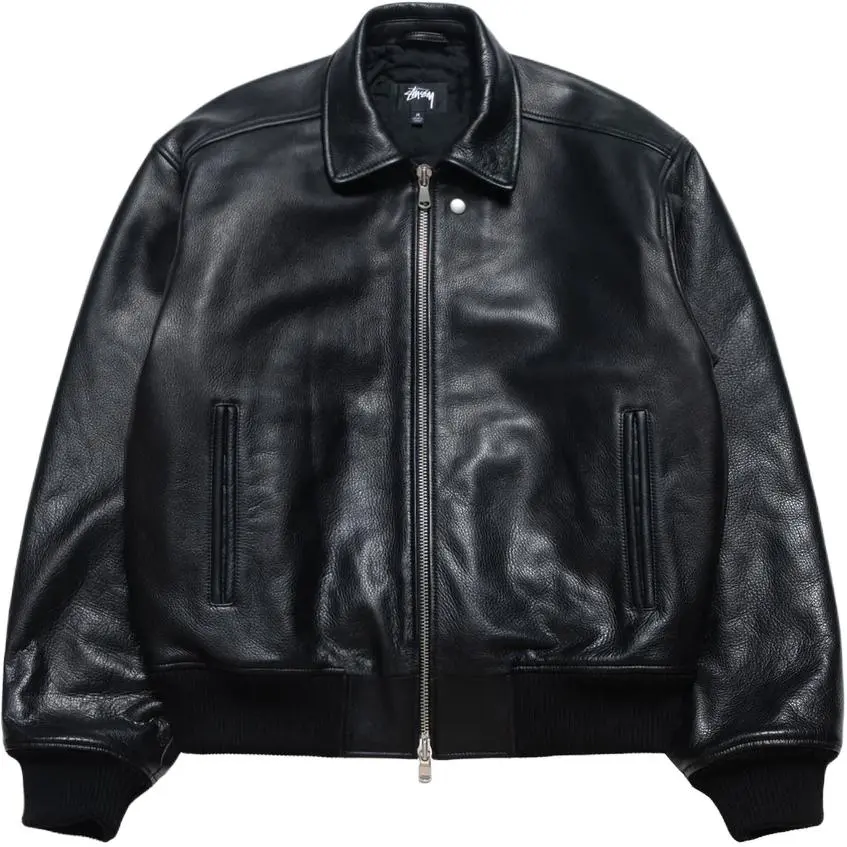Stussy Leather Flight Jacket