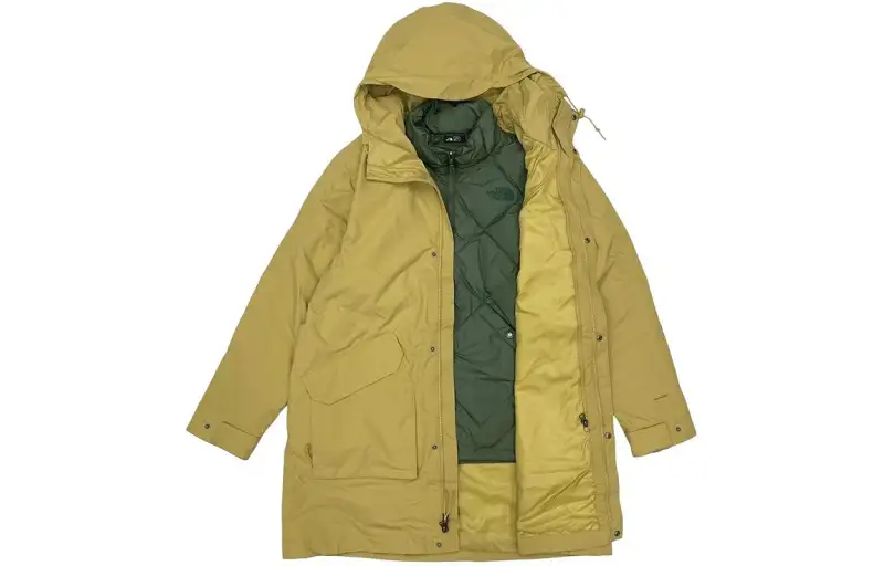 THE NORTH FACE Waterproof And Warm Windbreaker Jacket Men's Brown Green