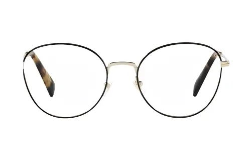 MIU MIU Metal Round Eyeglass Frames Women's Gold