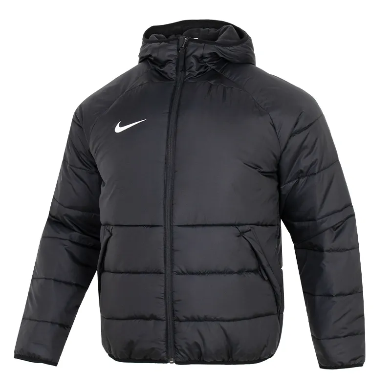 Nike Puffer Jackets Men's Black Hooded (Non-detachable) Moderate