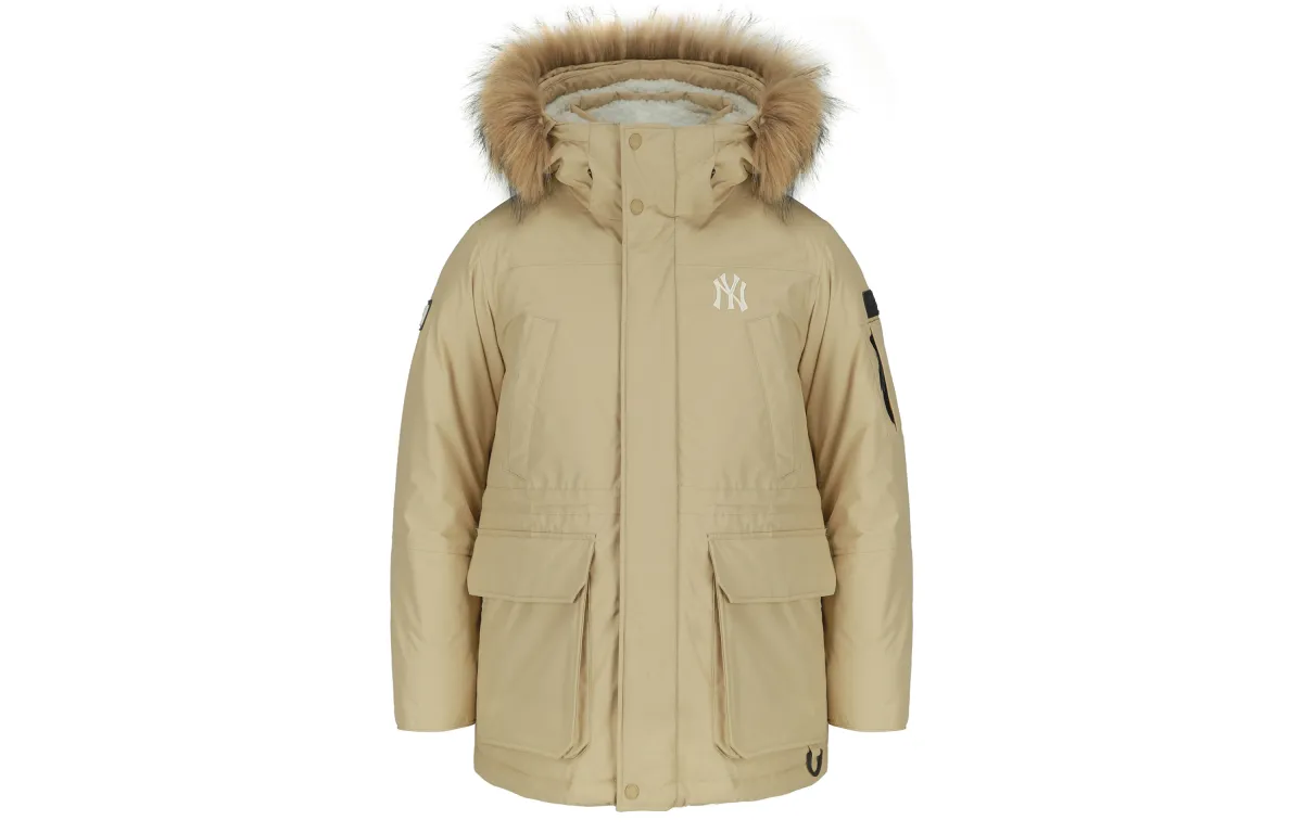 MLB Down Jackets Unisex Sandy Brown Hooded (Non-detachable) Moderate