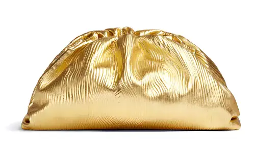 Bottega Veneta Leather Clutch Women's Gold