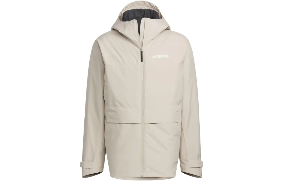 Adidas Waterproof And Windproof Windbreaker Jacket Men's Beige