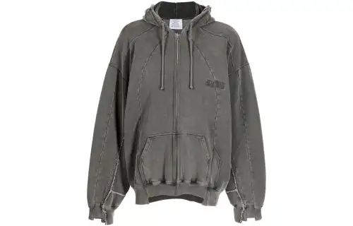 Vetements Jackets Men's Dark Gray Hooded Moderate Other