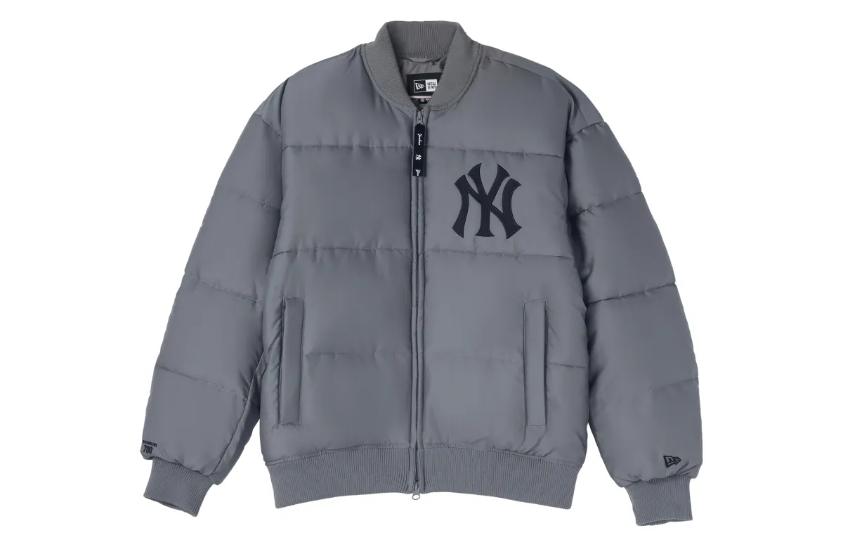 New Era Puffer Jacket Winter Men's Gray