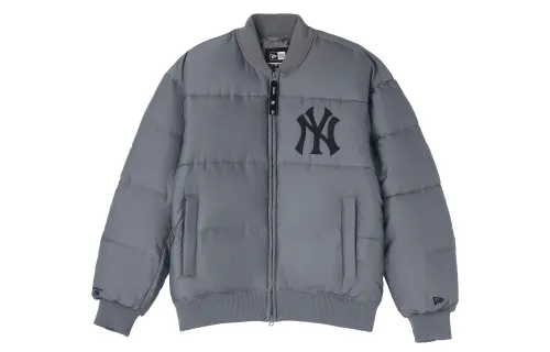 New Era Puffer Jacket Winter Men's Gray