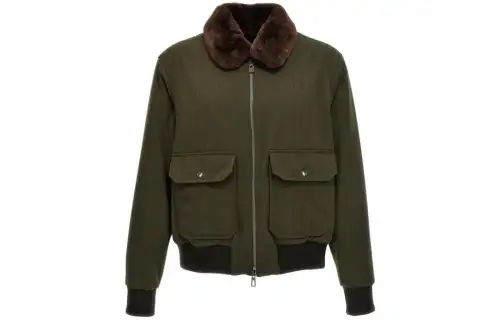 Loro Piana Jackets & Coats Men's Olive Green