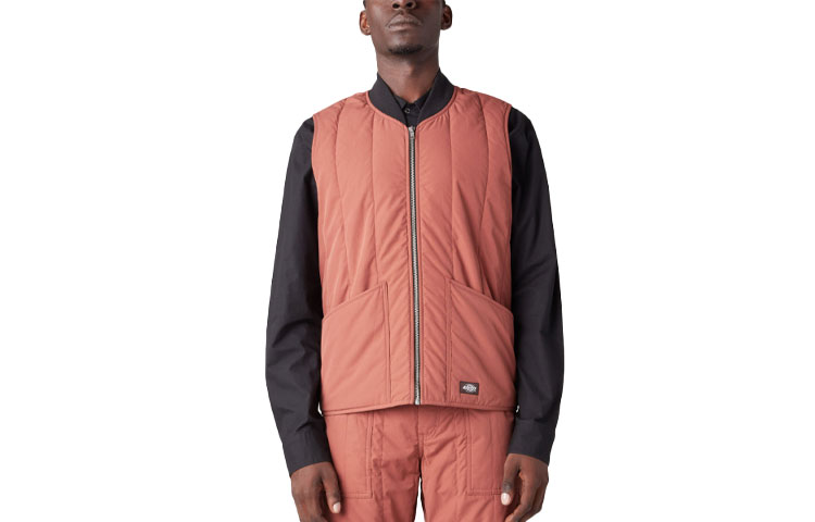 Мужской жилет Dickies Premium Collection Quilted Vest (персиковый)
