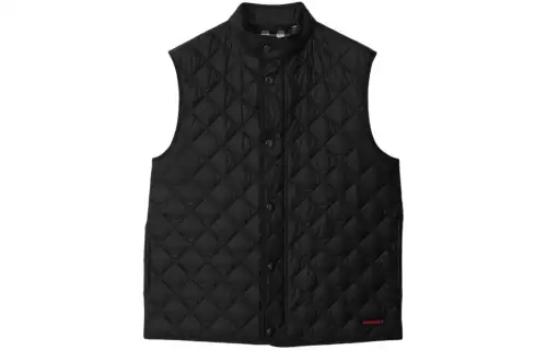 Burberry Vests Men's Black Stand Collar Moderate Other