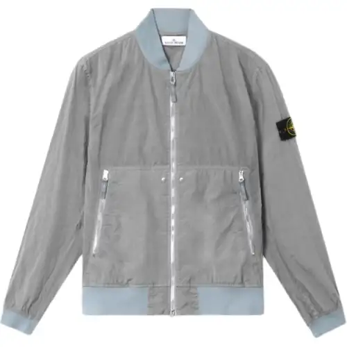 STONE ISLAND Logo Patch Zipped Jacket