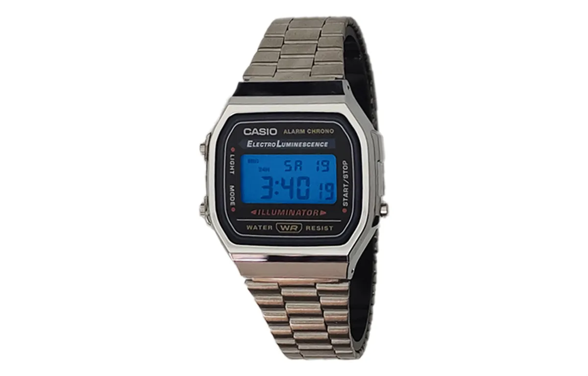 CASIO Custom Collection Quartz Movement Stainless Steel Strap Watch Men's Watches Black Dial
