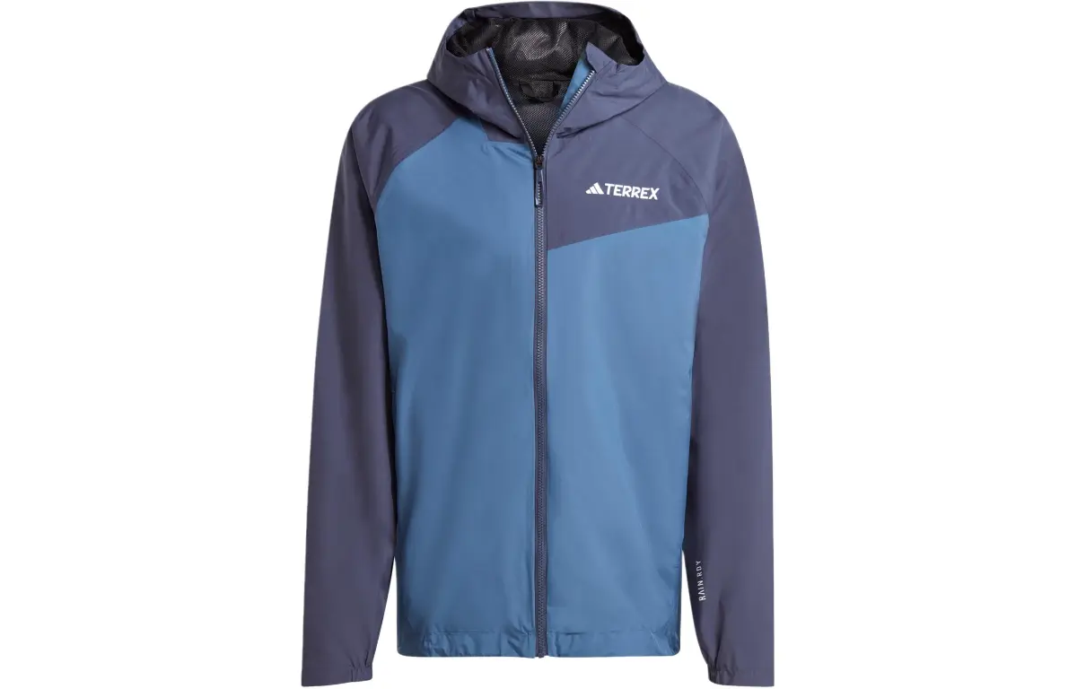 Adidas ULT Waterproof, Windproof, And Rainproof Windbreaker Jacket Men's Wonder Asphalt Gray