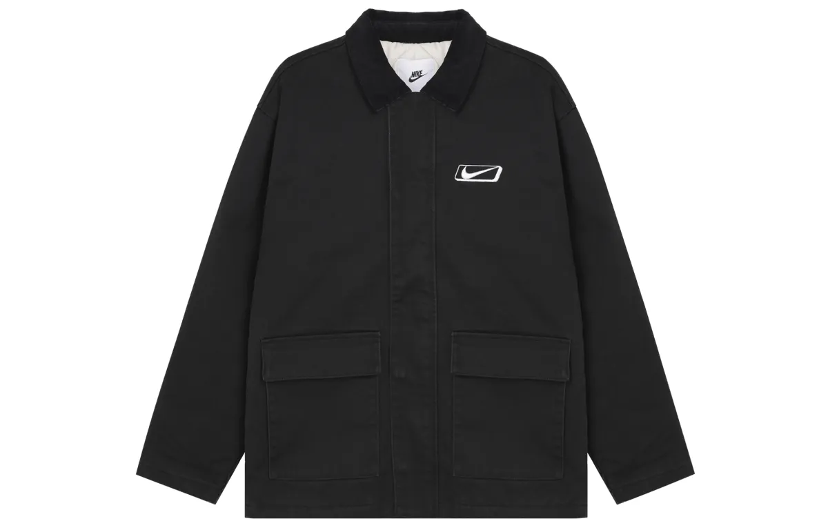 Nike Jackets Men's Black Lapel Moderate