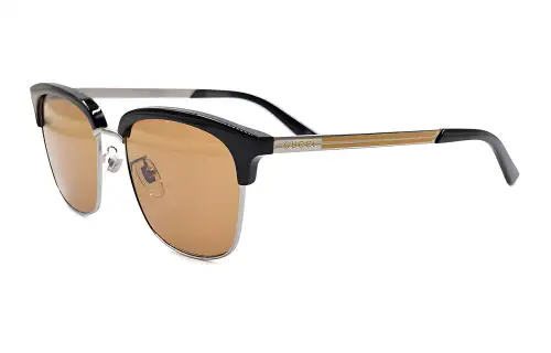 GUCCI Plate And Metal Square Sunglasses Men's