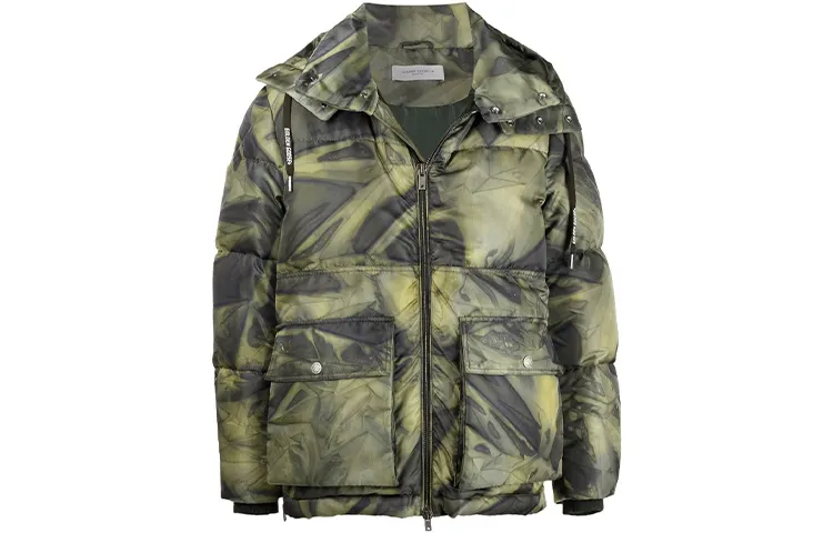 Golden Goose camouflage-print padded coat
