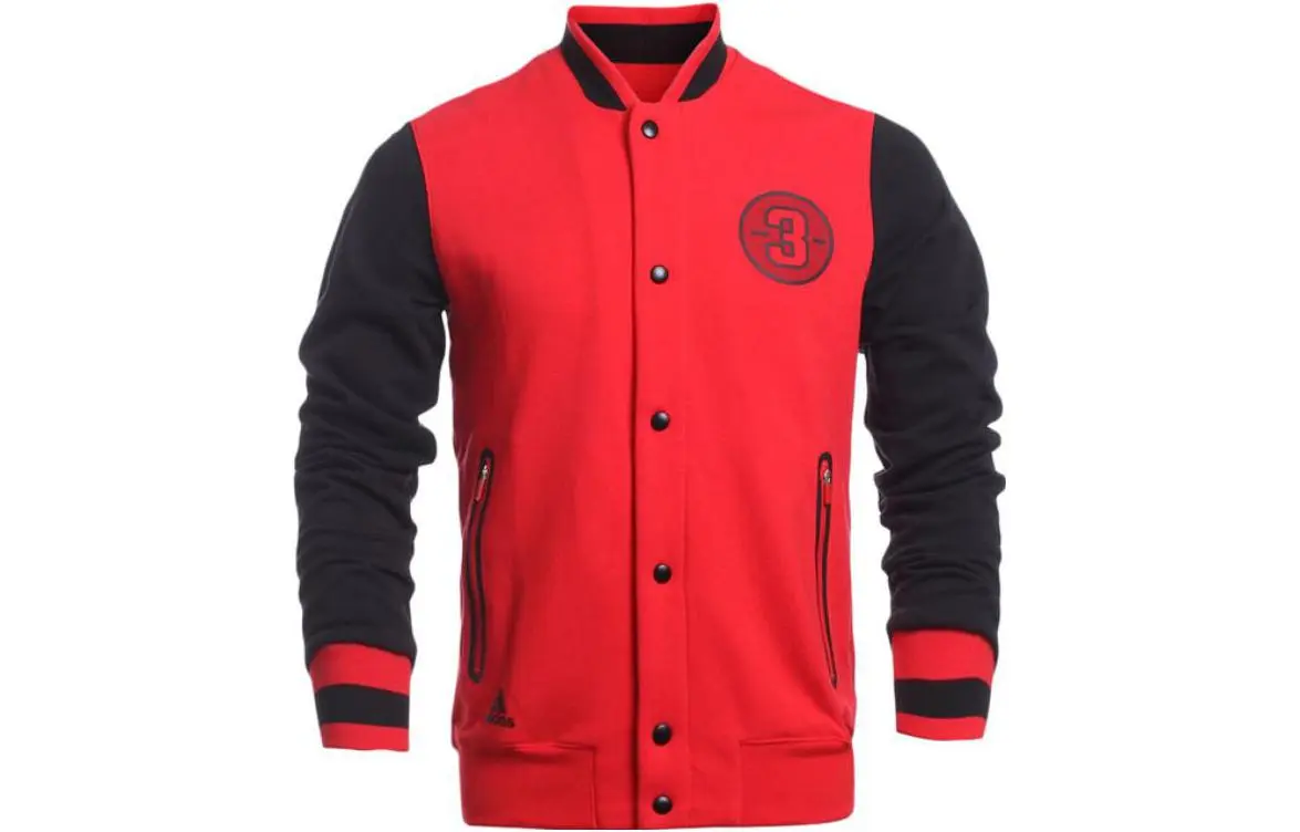 Adidas Jackets Men's Red Lapel Moderate Pilot