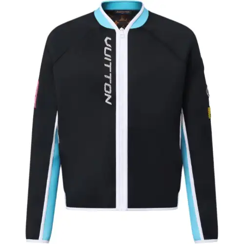 LOUIS VUITTON Embellished Neoprene Scuba Jacket