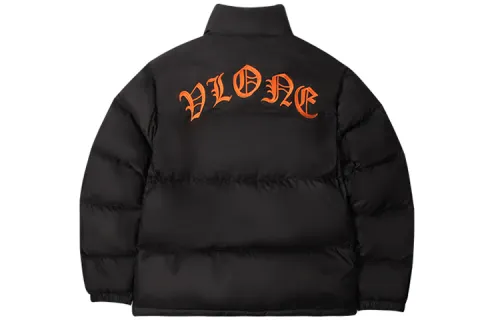 VLONE Down Jacket Winter Unisex Black Orange