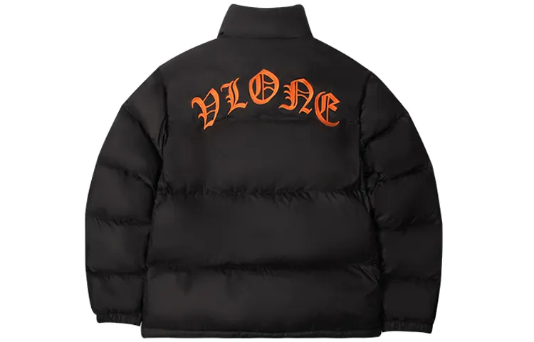 VLONE Down Jacket Winter Unisex Black Orange