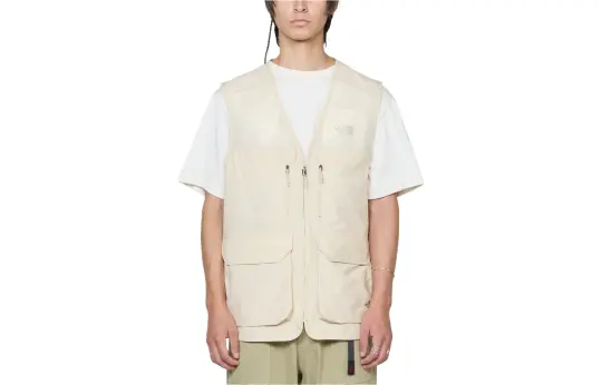 THE NORTH FACE Utility Camp Vest Gravel Vest Men's Ecru
