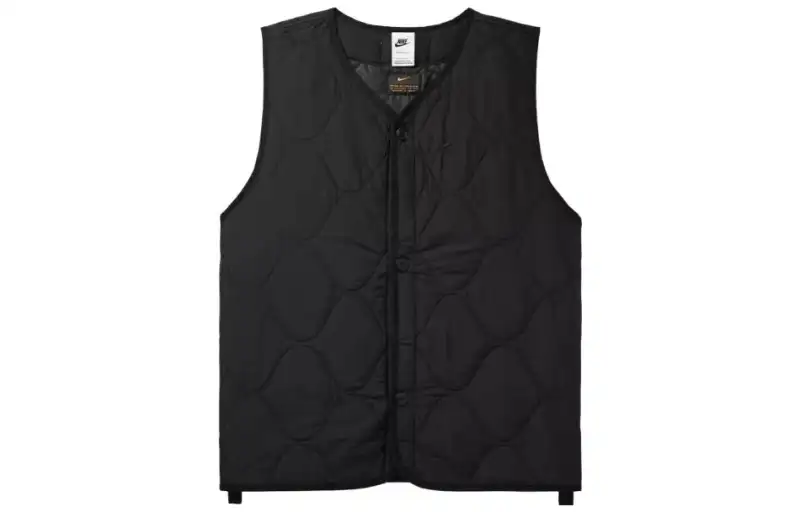 Nike Vests Men's Black V Neck Moderate Other