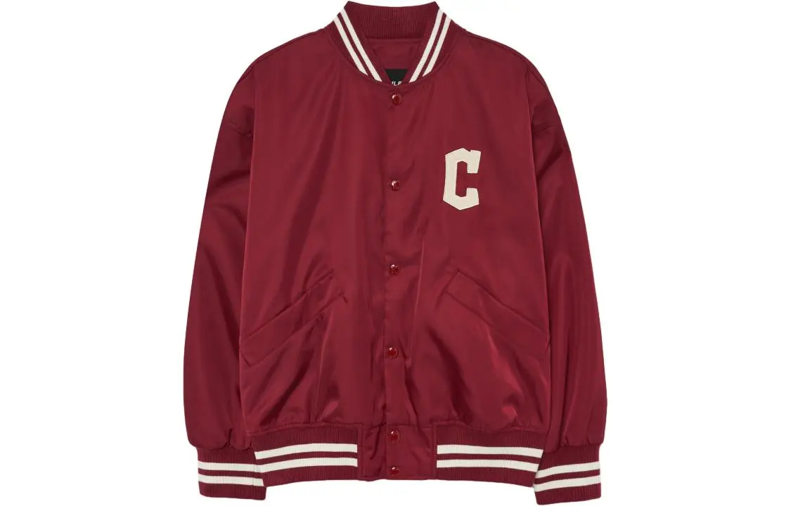 MLB Varsity Jackets Unisex Red Stand Collar Moderate