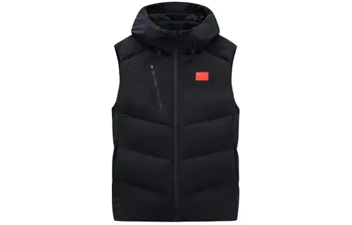 ANTA Vests Men's Black Hooded Non Detachable Moderate Other