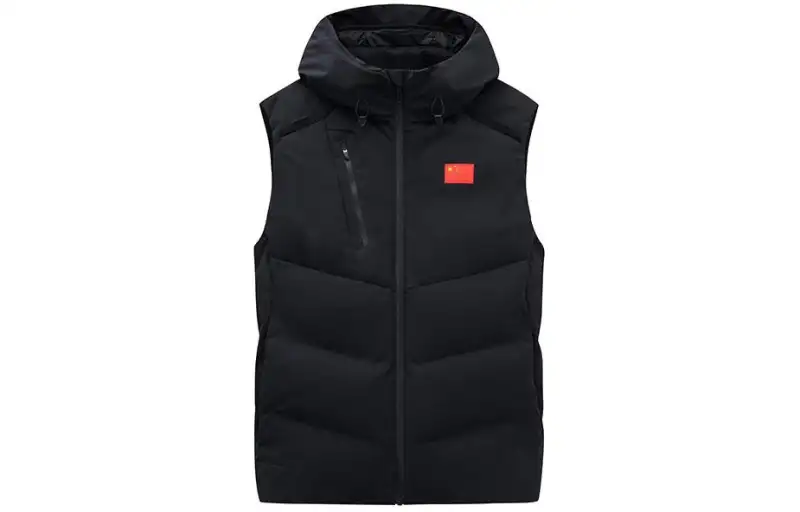 ANTA Vests Men's Black Hooded Non Detachable Moderate Other