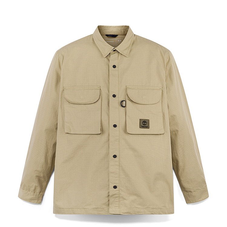Timberland Timberland, travel long-sleeve for leisure, khaki shirt