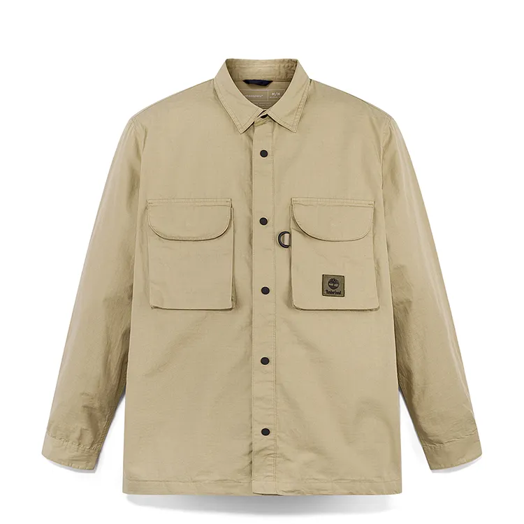 Timberland Shirts Men's Khaki Lapel Moderate Other