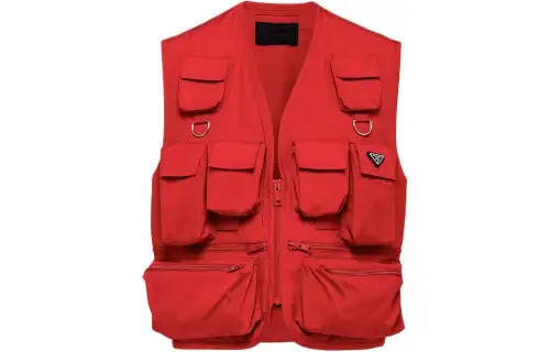 PRADA Pocket Detailed Zipped Gilet