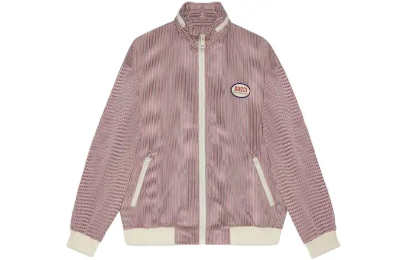 GUCCI Striped Fabric Zip Jacket