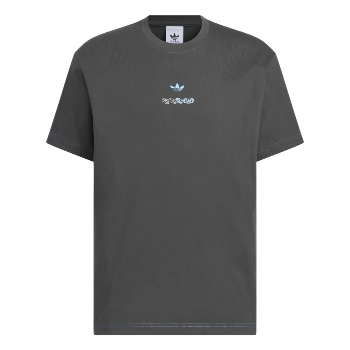 Adidas Originals SHORT SLEEVE T SHIRT T Shirt Men's Solid Gray